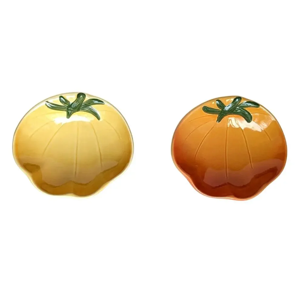 🍅 Williams Sonoma Set of 2 Vintage Heirloom Tomato Appetizer Dip Bowls